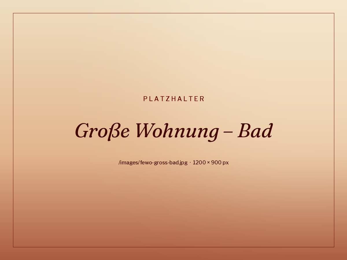Bad mit Dusche der großen Ferienwohnung
