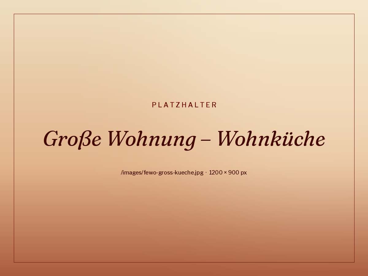 Wohn-Essküche der großen Ferienwohnung