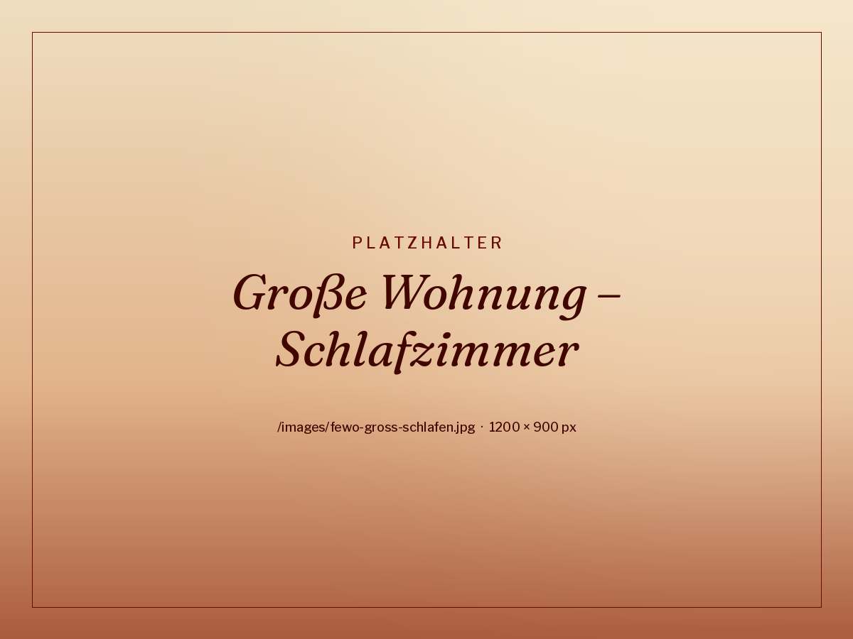 Schlafzimmer der großen Ferienwohnung