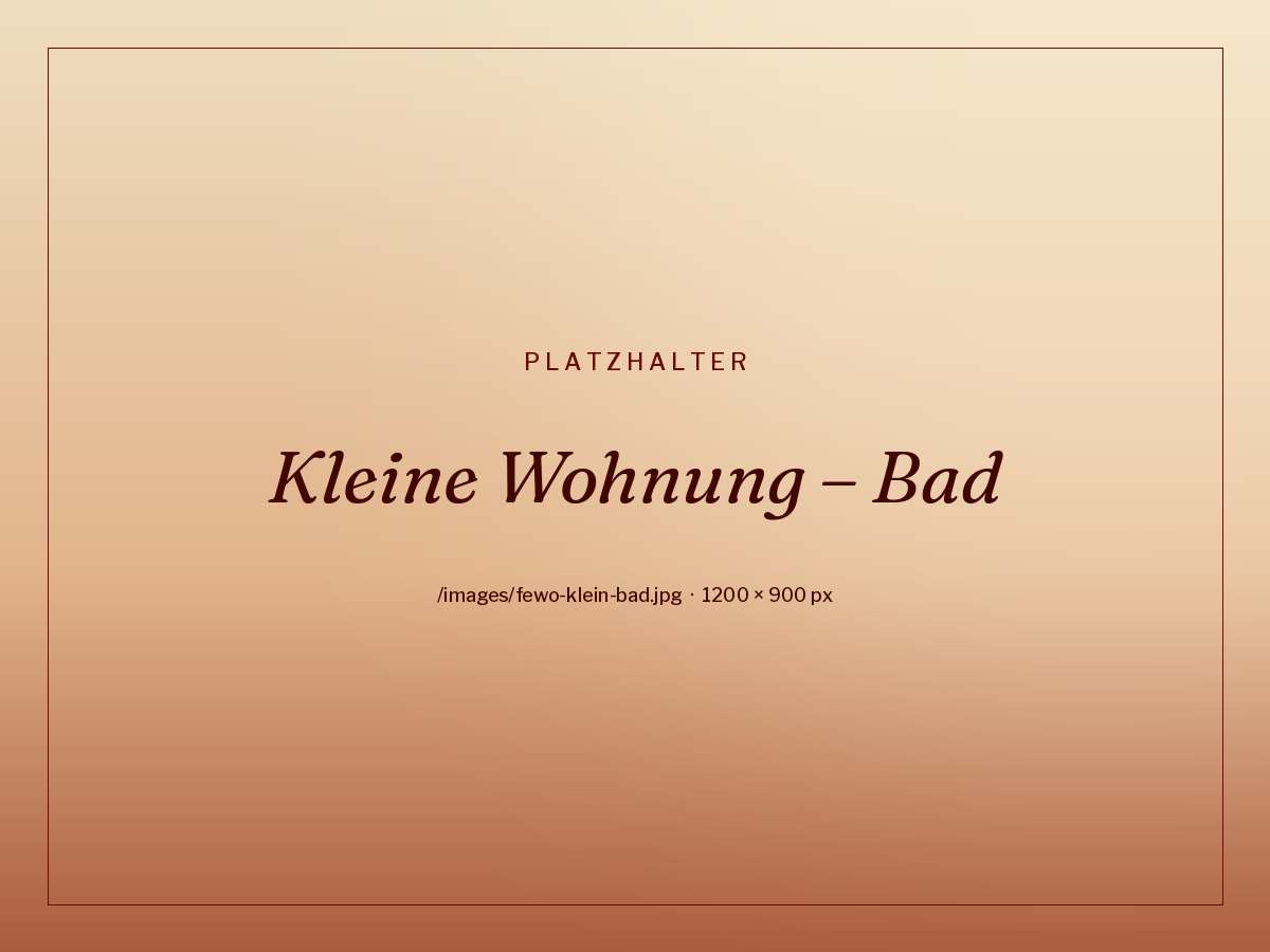 Bad mit Dusche der kleinen Ferienwohnung