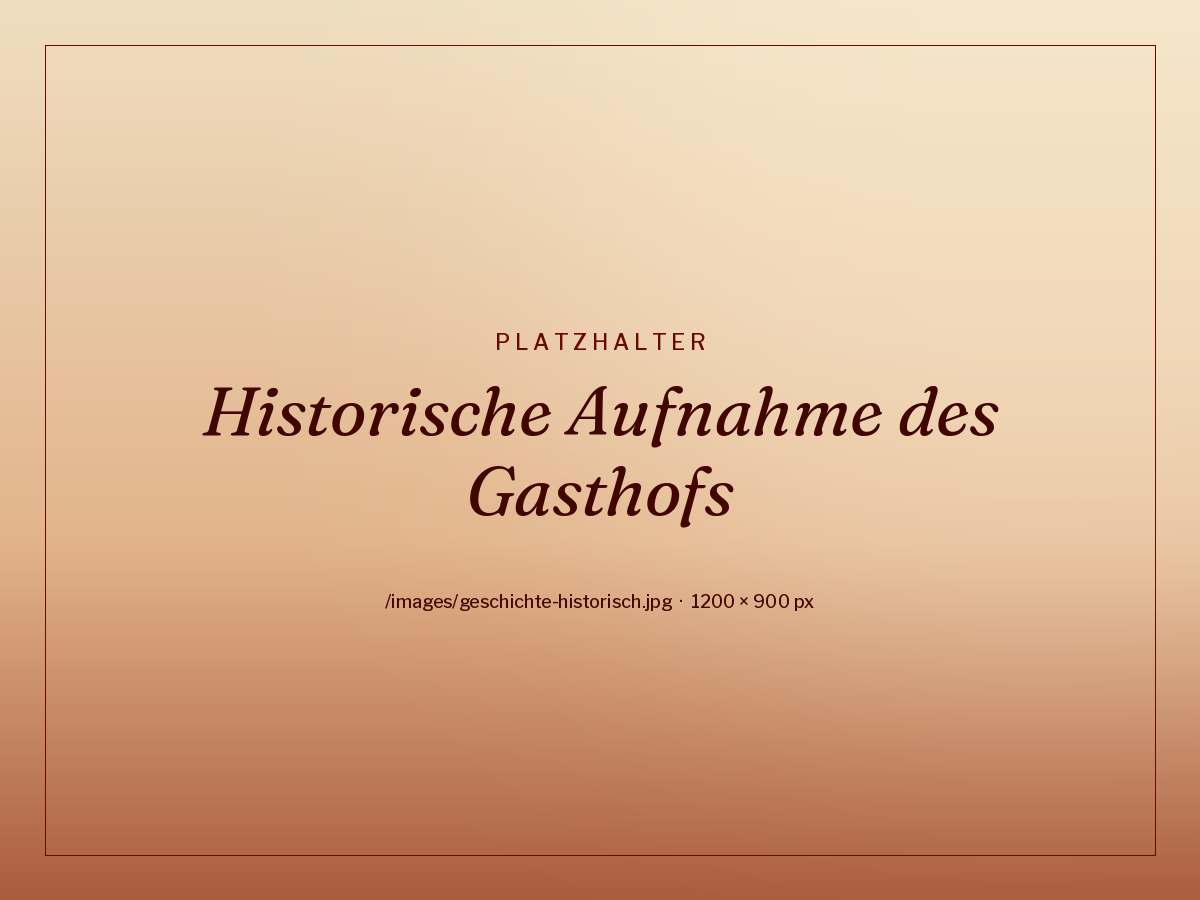 Historische Aufnahme des Gasthof zum Kreuz